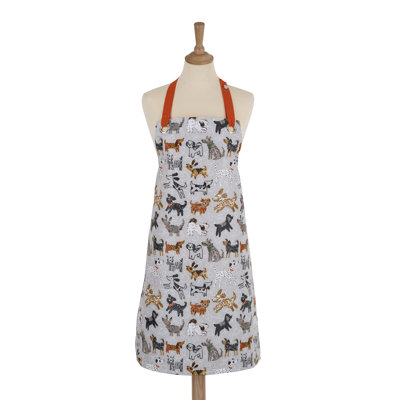 No Pattern Cotton Bib Apron