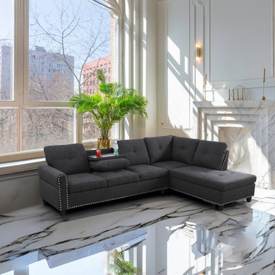 Mithat Upholstered L-Shaped Sectional Right Hand Facing