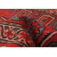 Tapis rouge en laine style années 1990 3 pi 2 po x 6 pi 1 po Melis