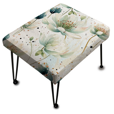 Enchanted Gardens Motif à pois - Repose-pieds rectangulaire à pois