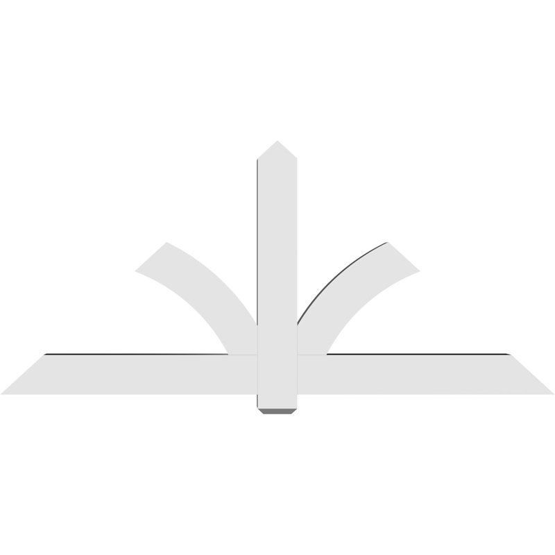 Support pour pignon en PVC Redmond, H 38,5 po x l 84 po (pas: 11/12), P 6 po x F 6 po
