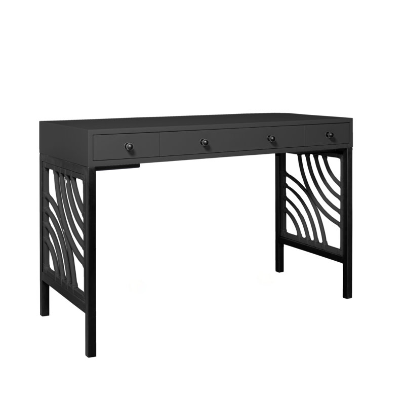 Swirl Writing Desk, Black