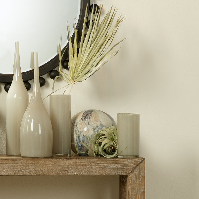 Handmade Glass Table Vase, White