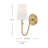 Groover Scalloped Linen Shade Wall Sconce-13492094