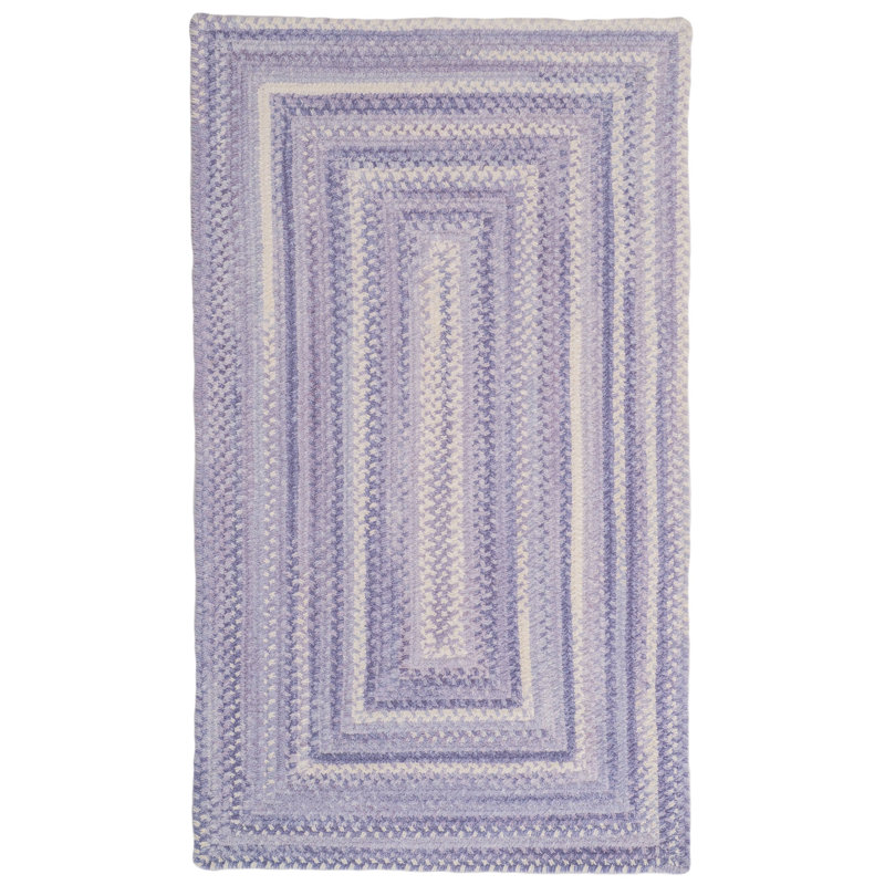 Kleah Cotton Indoor Rug, Concentric Rectangle 3' x 5'