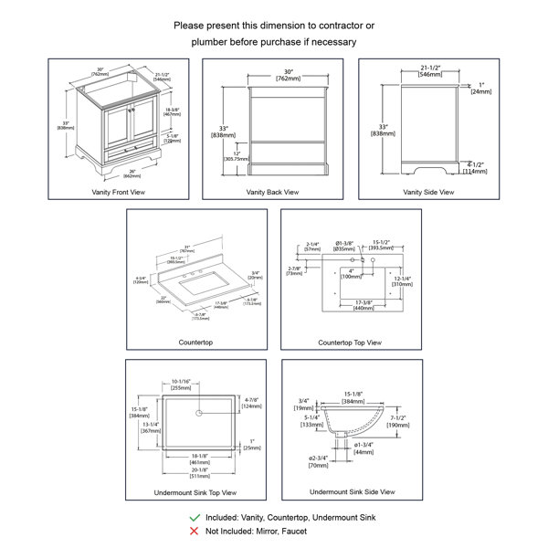 Dimensions du produit