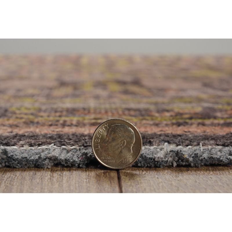 Laurel Malaya Machine Woven Polyester No Pattern Area Rug in Black, Rectangle 3' x 5'