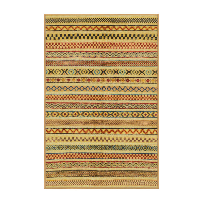 Abstract Indoor Rug, Rectangle 4' x 6'