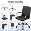 Chaise de bureau à dossier moyen avec accoudoirs pivotant à 360 ° Wanetta-1970484917