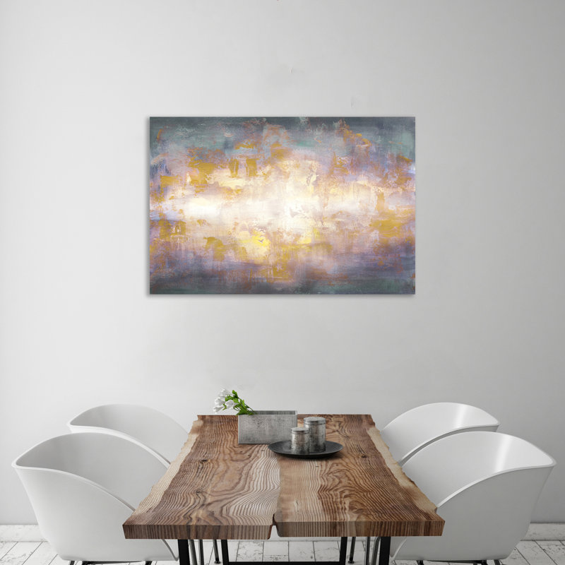 "Sunrise Pastel Abstract III", toile tendue par Mercer41, H 10 po x l 15 po x P 1,5 po
