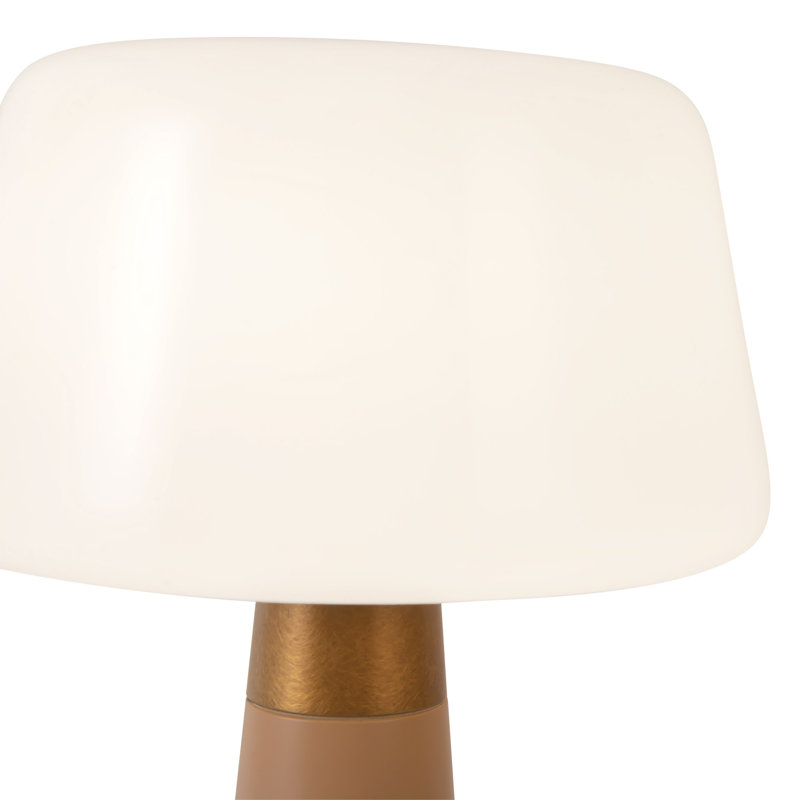 Clemence 11-in Red dimmable LED Table Lamp, Pink