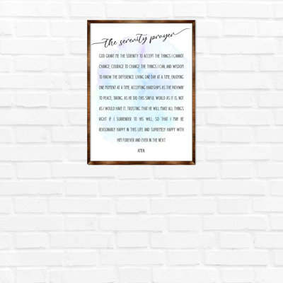 " The Serenity Prayer " by G.DeBrekht