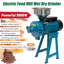 Grain Mills, Upgraded 3000W Wet Dry Cereals Grinder Electric Grain Grinder Corn Mill Heavy Duty 110V Commercial Grain Grinder Machine With Funnel