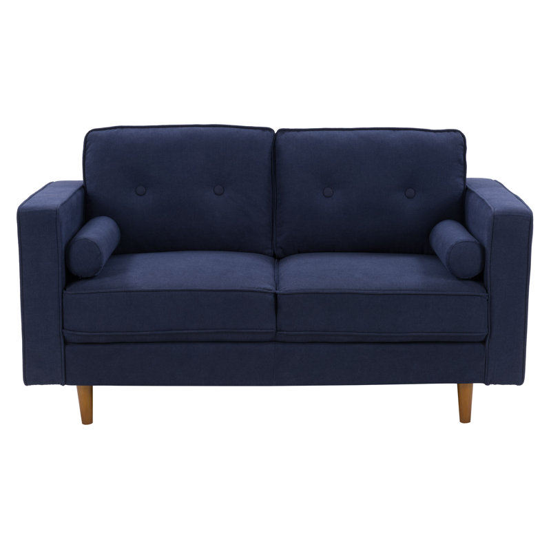 Causeuse Auxence, Polyester bleu marine