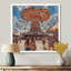 Carrousel de parc d'attractions orange et bleu - Décoration murale parcs d'attractions-1613362054-1851852972