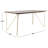 Devin Walnut Solid Wood Top Dining Table