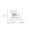 Home Leisure Single Solid Wood Rocking Chair Rocking Chair