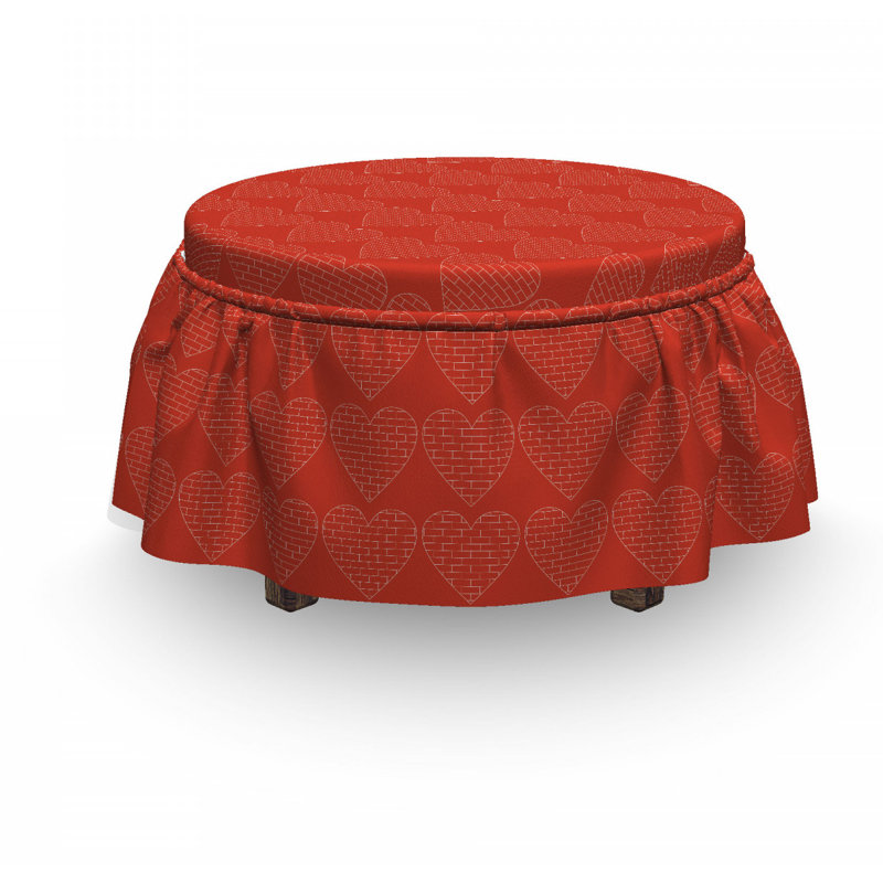 Housse pour repose-pieds à coussins carrés