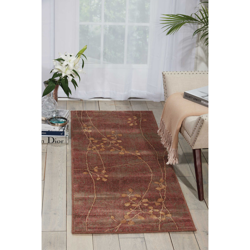 Floral Area Rug, Runner 69 x 244cm