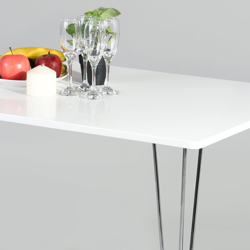 Airlia Metal Base Dining Table, H72 x W70 x D120cm
