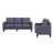 100 % polyester gris foncé est en rupture de stock