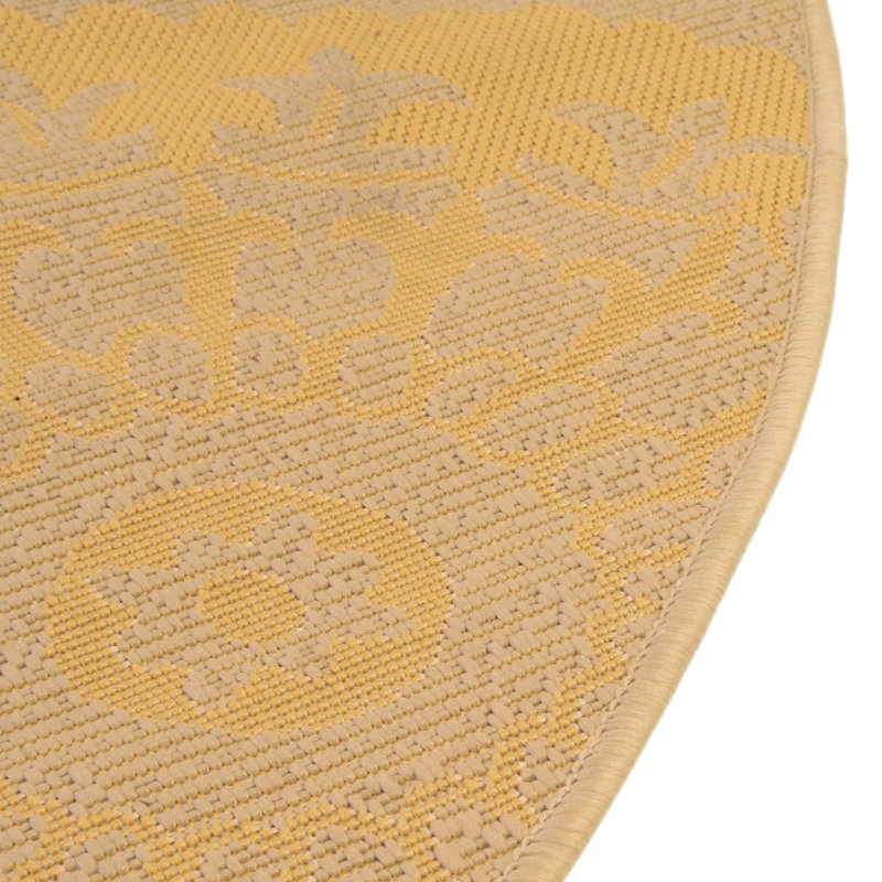 Storino Floral Indoor / Outdoor Rug, Round 6'1"