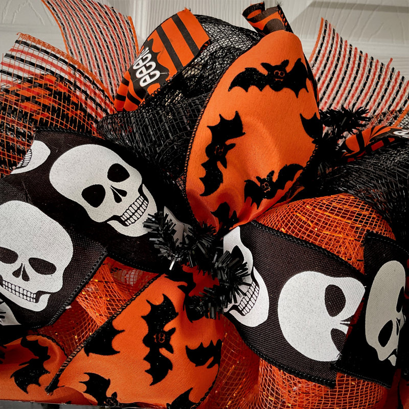 Couronne d'Halloween personnalisée «Entrez si vous l'osez», Oui