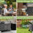 Outdoor Grill Table With Storage,Rolling Bar Cart Outdoor BBQ Cart