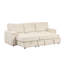 Canapé moderne avec rangement élégant pour accoudoirs et porte-gobelet - Beige 3 Smart 3-121109031
