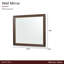 Miroir mural Belmont Place - Espresso