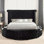 Lit plateforme tapissier avec rangement Locklear