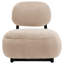 Chaise d'appoint rembourrée Ruthan Chameau