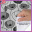 Housses de couette noires à motif floral-133733524