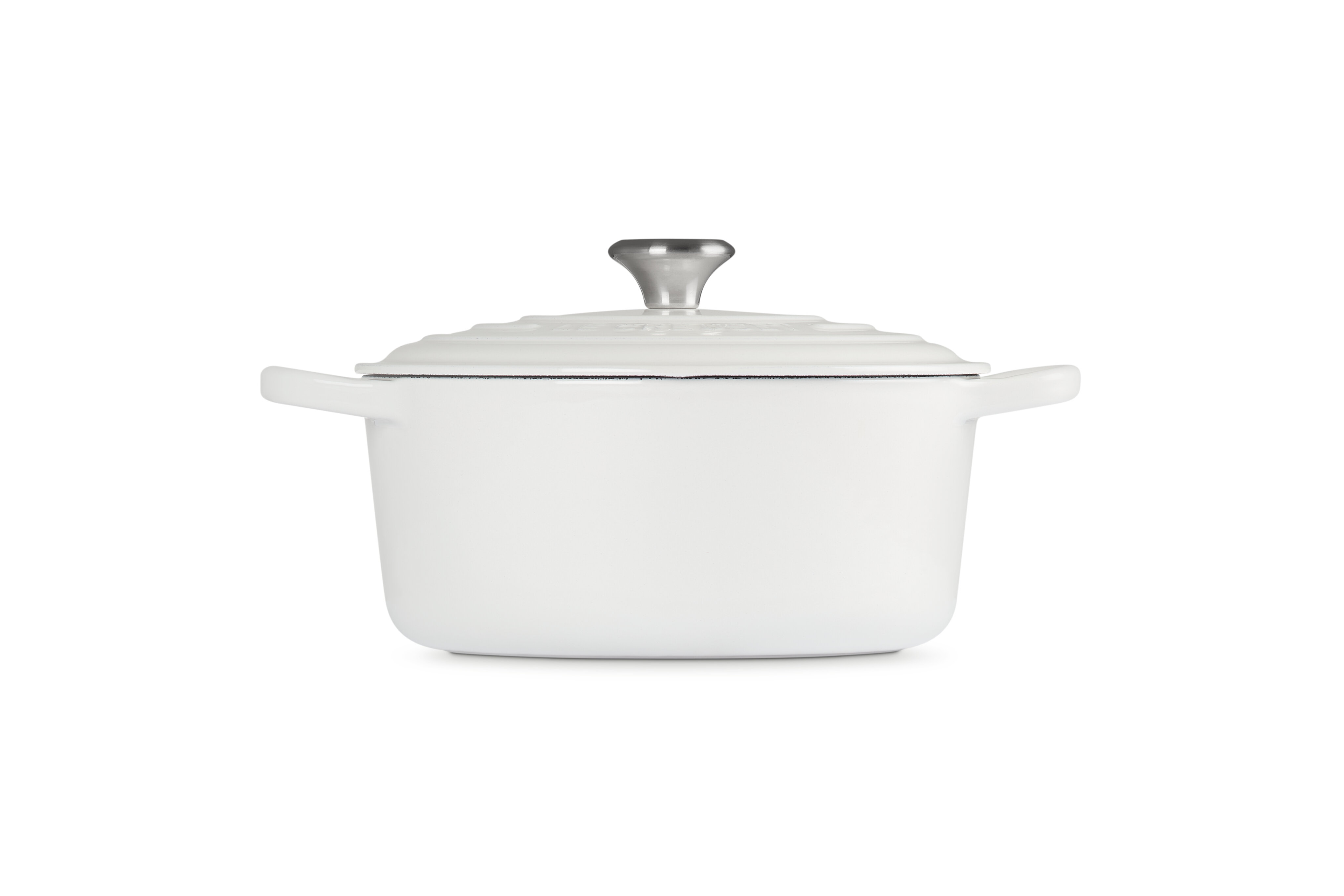 Creuset White Signature Cast Iron Round Dutch Oven with Lid & Reviews | Wayfair