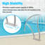 30.5" H x 32" W x 4" D Swimming Pool Hand Rail