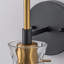 Applique murale 1 lumière en forme de cloche en verre transparent transitionnel moderne 1 lumière