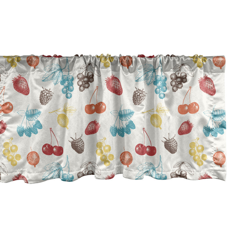 Multicolore cantonnière Ambesonne, L 54 po x L 12 po