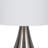 Metal Teardrop Table Lamp, Silver, Modern Table Lamp for Room and Office, Brushed Nickel Finish