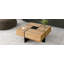 Table basse avec 4 compartiments de rangement cachés, table basse carrée-1449305457