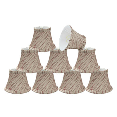 4'' H Textured Fabric Bell Lamp Shade