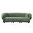 Mareno 98.5" Curved Boucle Sofa 3 Seater Solid Wood Frame-165133513