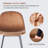 Upholstered Counter Stool with Metal Frame-70312023