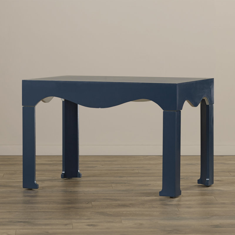 Dunlin Solid Wood Coffee Table, Dark Blue