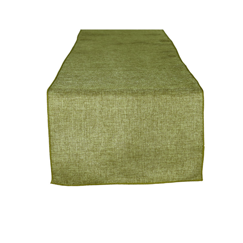Chemin de table de couleur unie Iona-Lilly, 72 po x 12 po, Saule