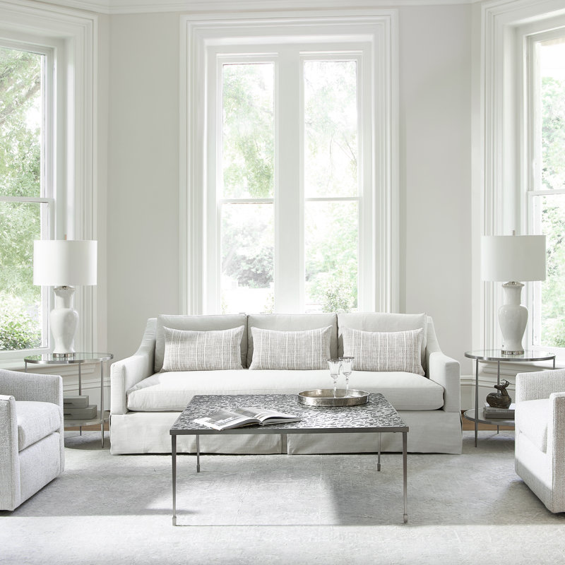 Albion 89'' Upholstered Sofa, Sand Indoor Performance 5560-002