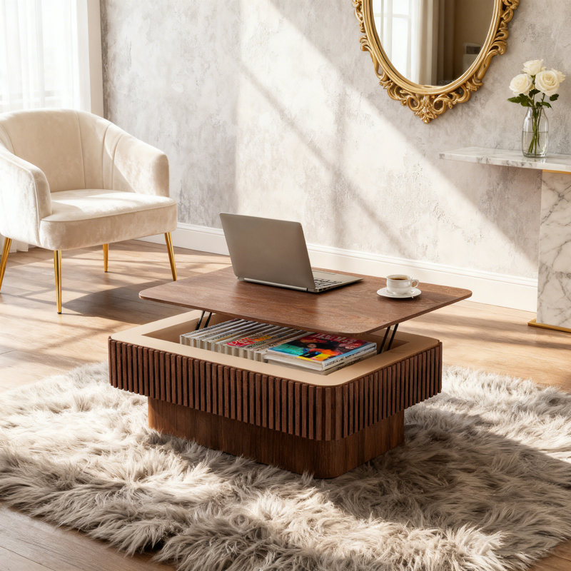 Table basse 38,6 po, Noyer