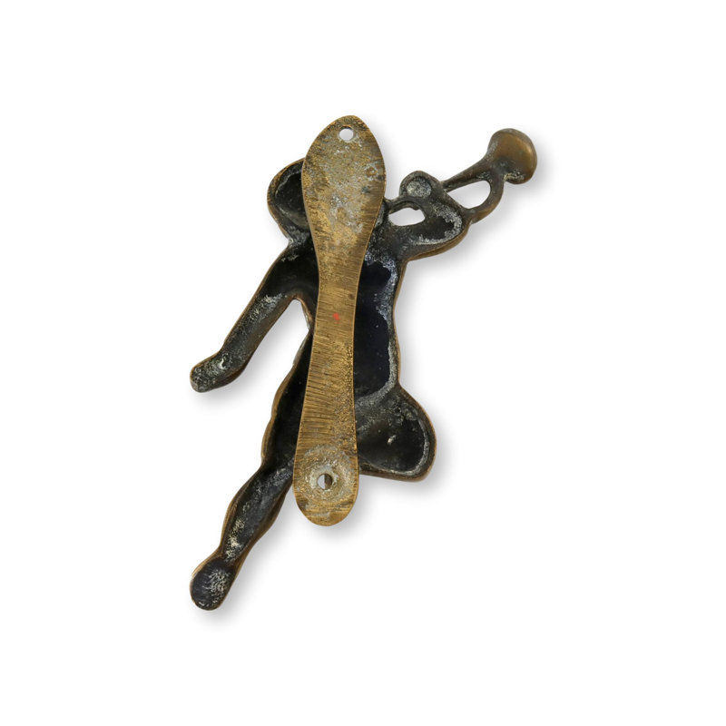 Heurtoir de porte en laiton antique