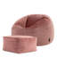 Bean Bag Bazaar Kingston Velvet Bean Bag and Square Footstool-73150647