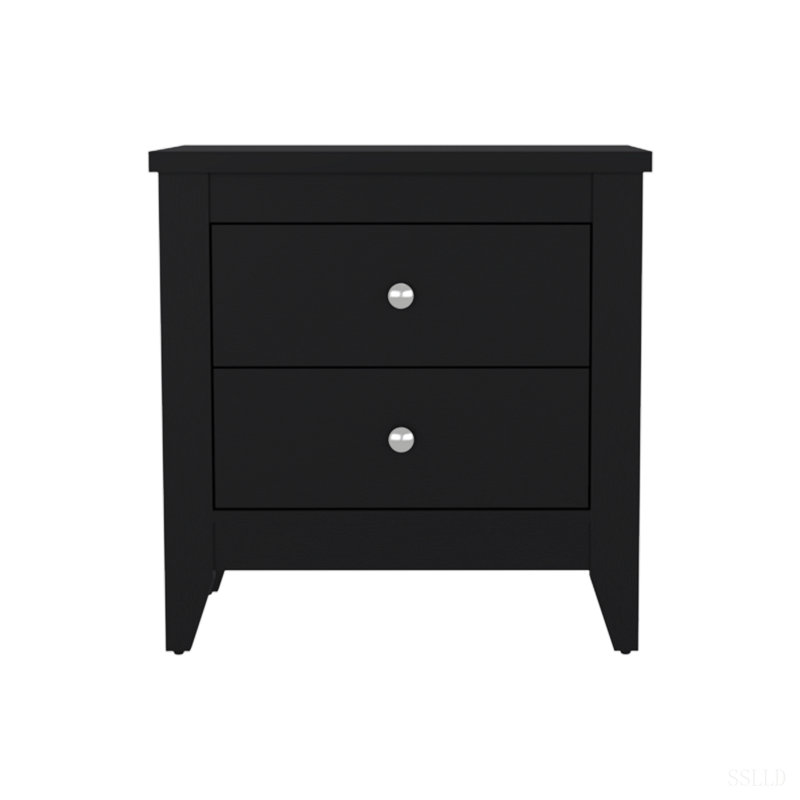 Tables de chevet avec 2 tiroirs, ensemble de 2