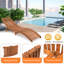 Ensemble de chaises longues inclinables 74,8 po avec coussins et table Rashara-66112088